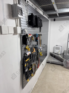 Kim loại Pegboard Treo Tường Tổ chức hiển thị đứng móc phụ kiện menu treo bảng, kích thước lớn hiển thị - Product Image 5