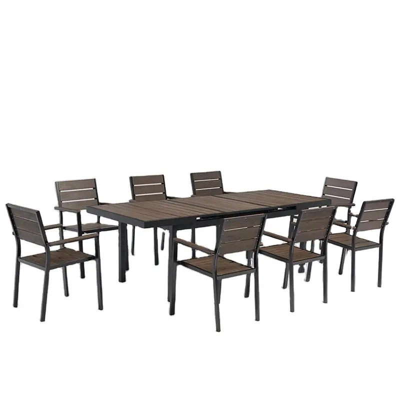 8 Sitzmöbel Kaffee Luxus Essbank Esszimmer Braun Garten tisch Set Mit 8 Stuhl Outdoor Gebraucht