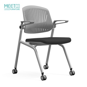 Conference Room Mesh Folding Training <b>Chair</b> with Writing Board <b>Table</b> Board Study <b>Table</b> and <b>Chair</b> One Office Training <b>Chair</b> - Product Image 5