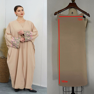 Abaya musulmane pour femmes, vente en gros, modeste, multicolore, broderie florale, <span class=keywords><strong>robe</strong></span> islamique élégante, tenue décontractée ou formelle - Product Image 3