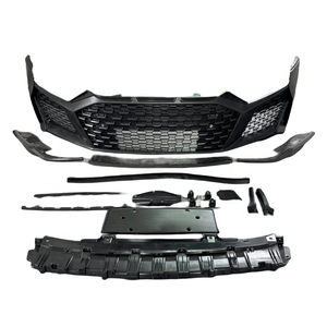 Collettore stile PP materiale griglia paraurti anteriore e labbro anteriore in fibra di carbonio per <span class=keywords><strong>Audi</strong></span> <span class=keywords><strong>R8</strong></span> 2017-kit carrozzeria 2023 - Product Image 1
