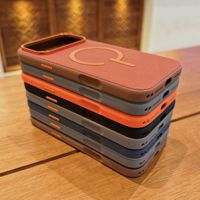 Compatible avec le nouveau modèle 18 Pro Max, étui en tissu technique uni en polyuréthane magnétique, best-seller exclusif transfrontalier