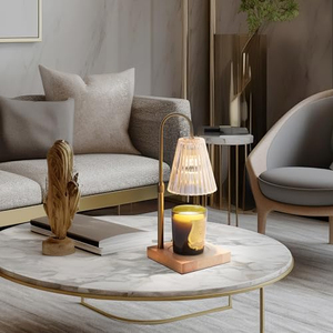 Calentador de Velas Eléctrico de Lujo con Brillo Ajustable, Acabado Dorado, Lámpara Calentadora de Velas con Temporizador para Decoración del Hogar de Primera Calidad - Product Image 3