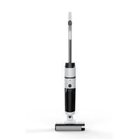 Aspirateur eau et poussière sans fil autonettoyant avec moteur sans balais, serpillière plate rotative à 180 degrés, écran LED et réservoir d'eau pour la maison