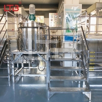 Machine de fabrication de savon liquide à double enveloppe haute capacité, mélangeur homogénéisateur pour gel douche, lotion, soins capillaires et détergent