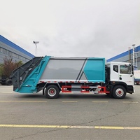 Camion benne arrière robuste HLW 18m pour compression des déchets, carrosserie en acier Q345 soudée par robot, entièrement fermé, collecte des eaux usées, Euro 3
