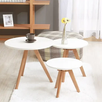 Bureaux ronds en bois Jodhpuri Woods pour petits appartements et bureaux, élégants et durables, table en bois massif, parfaits pour le salon