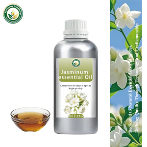 Dầu hoa nhài nguyên chất 100%, tinh dầu thơm tươi mát, chiết xuất từ thực vật, dưỡng ẩm, làm sáng, nuôi dưỡng da, cung cấp OEM. - Product Image 1