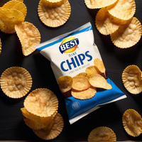 Sacs d'emballage personnalisés en plastique et aluminium pour aliments secs, frites croustillantes, snacks, chips de pommes de terre