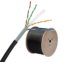 Nuevo Cable LAN Cat6/Cat5e MX-STAR de Alta Velocidad y Buen Precio, Cable Ethernet Cat 6 CCA 25AWG 2PR 4PR 305m 1000ft UTP para Interiores