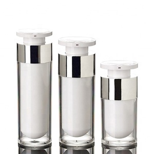 15ML30ML50ML Luxury Acrylic PMMA airless cosmetic lotion pump bottles airless bottle Acrylic Plastic Cosmetic Bottle
