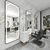 Grand Miroir Intégral Incassable à LED avec Interrupteur Tactile, Fournisseur d'Usine, Miroir Encadré Antidéflagrant en Verre Trempé