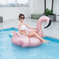 Or Rose Flamant Gonflable de Flotteur de Piscine pour la Partie De Piscine