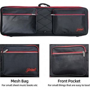 Sac de transport pour orgue électronique en tissu Oxford imperméable et épaissi, personnalisé ODM/OEM, double bandoulière, certifié BSCI - Product Image 4