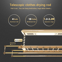 Séchoir à linge électrique intelligent OEM, produit tendance pour la maison intelligente, séchoir à linge de plafond Tuya, séchoir de balcon, intérieur et extérieur