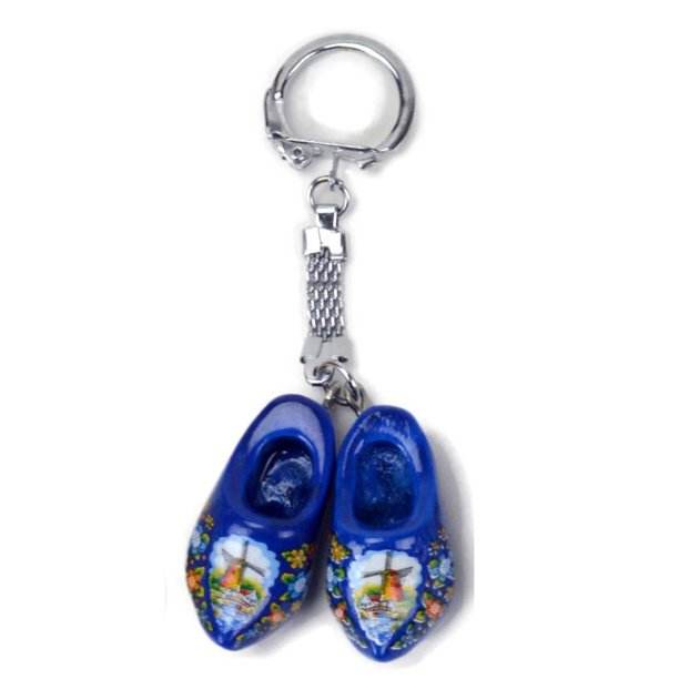 Promotional Gifts Holland Souvenirs Key Chain Classic Cheap Price Wooden Shoes Key Chains Custom Dutch Clogs Key Chains