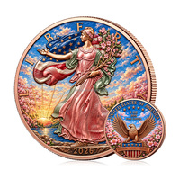 Pièce de monnaie en cuivre pur 999 de 5 oz, Souvenir de collection en métal double face, pièce de défi, motif Walking Liberty des États-Unis, vente en gros