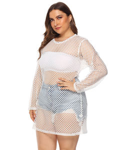 ชุดคลุมชายหาดผู้หญิง ชุดเดรสฤ<span class=keywords><strong>ดู</strong></span>ร้อน แบบโปร่ง ซีทรู เซ็กซี่ แขนยาว ผ้าตาข่าย ระบายอากาศได้ดี เป็นมิตรกับสิ่งแวดล้อม - Product Image 6