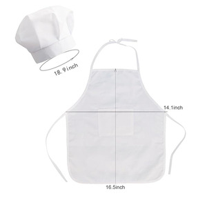 7973 divertenti bambini bambine Baby Chef abiti bianco grembiule con cappello fotografia Prop doccia regali per il neonato grembiule - Product Image 3