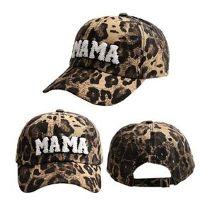 Gorra de Béisbol con Estampado de Leopardo en Tela Lavada, Camuflaje y Logotipo Bordado - Product Image 1