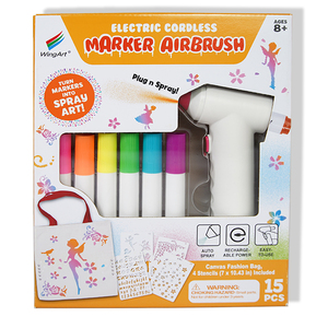 Nouvel arrivage Kit aérographe pour marqueur électrique sans fil Ensemble de marqueurs acryliques Kit de peinture pour enfants et adultes Cadeau de Noël - Product Image 2