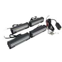 Lumière stroboscopique LED bleue ultra brillante pour calandre de voiture 12V 24V Lumières stroboscopiques LED automatiques pour véhicules camions