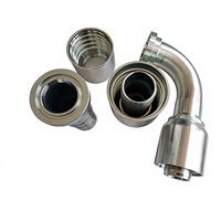 Machine de raccordement hydraulique en stock, adaptateurs de raccords hydrauliques flexibles, raccords de frein hydraulique réutilisables Parker 45 #   Excavatrice