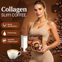 Café minceur au collagène avec L-Glutathion et L-Carnitine, favorise le métabolisme, brûle les graisses, coupe-faim pour femmes et hommes