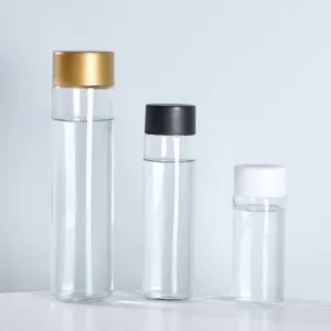 250ml 300ml 400ml 500ml 750ml Empty Round Shape Water Glass Bottle With Wide Mouth