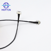 Arnés de línea de cable coaxial de 42AWG Cámara segura (IP CAM) Conjunto micro de cable coaxial con conector 10P 20634