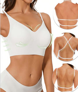 Para <span class=keywords><strong>Shein</strong></span> Explosions Sujetador con espalda en U sin espalda grande <span class=keywords><strong>Ropa</strong></span> <span class=keywords><strong>interior</strong></span> sin cables sin rastro Europea americana Almohadilla para el pecho transpirable Pecho pequeño - Product Image 6