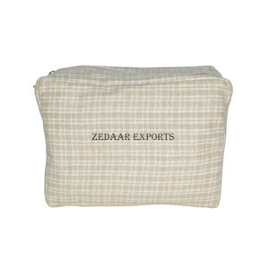 Sac à main de voyage léger à fermeture éclair de grande capacité Excellent stockage Cosmétiques de luxe Durable Doux Impression personnalisée Bas - Product Image 1