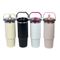 Couvercle étanche de 30oz 20oz avec poignée et bec de retrait Couvercle de remplacement étanche pour gobelet