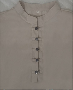 Vêtements musulmans traditionnels dubaï 1008 solide moyen-orient arabe Robe bouton simplifié grand hommes Robe musulmane - Product Image 4