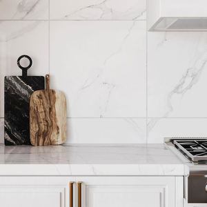 Juego de muebles de cocina de diseño moderno lacado blanco DISEÑO DE coctelera de cierre suave - Product Image 6