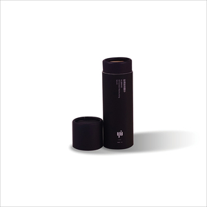 Cajas de cilindro de cartón personalizadas, cajas de tubo cosmético grande de diferentes tamaños, embalaje de cilindro de cartón negro - Product Image 4