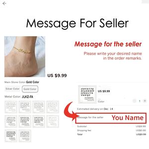 महिलाओं के लिए अनुकूलित नाम अण्लेट नाम, 316 एल ड्रॉपशिप स्टेनलेस स्टील गहने ड्रॉपशीपिंग - Product Image 5
