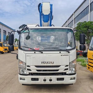 Plataforma Elevadora Telescópica ISUZU ELF KV100 de 23m, 25m, 30m, 45m con Canasta para Trabajo Aéreo - Product Image 3