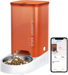 Pengumpan Hewan Peliharaan Otomatis Premium Berbahan Plastik, Dikendalikan Aplikasi WiFi, untuk Anjing dan Kucing, Dilengkapi Jendela Visual, Rekaman Suara Ganda, Pengaturan Waktu Makan - Product Image 5