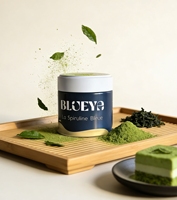 Boîte à thé matcha personnalisée en usine, 30g 50g, double couvercle hermétique, pour poudre de matcha, épices et herbes, emballage en métal