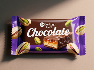 Biểu tượng tùy chỉnh Nhựa nhiệt con dấu Mylar túi hình chữ nhật Kẹo sô cô la Snack bao bì thực phẩm Túi - Product Image 2