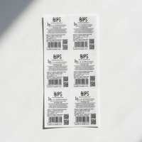 Feuilles d'étiquettes à code-barres thermiques directes format A4, impression de données variables, étiquettes logistiques avec numéro de série et code QR