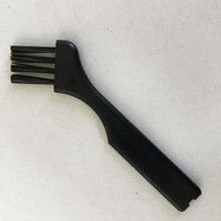 Petite brosse de nettoyage pour clavier et accessoires de rasoir, conception spéciale pour le débavurage, nettoyage électronique, en PP noir