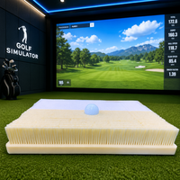 Nouveau Tapis d'Entraînement de Golf pour Bunker, Simulateur Intérieur, Tapis de Frappe pour Bunker de Golf 2-en-1, Tapis d'Entraînement de Swing de Golf
