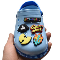 Nouvelle tendance populaire cadeau pour enfants dessin animé chaussure breloque Cactus Jack sabot breloques Swag rappeur garçon adultes sabot chaussures breloques