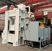 Presse hydraulique 315T avec cadre de guidage, poudre de graphite, PLC, moteur haute précision et vitesse, pompe à engrenages pour cuve sous pression