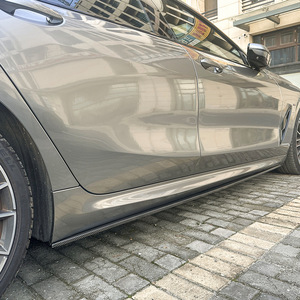 Amp-Z Side Skirts For Bmw 8 Series G16 2019+ M Sport Piano Black Carbon Fiber Texture Polished Finish Exterior Body Kit - Product Image 3