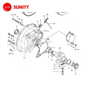 TAIWAN SUNITY Nouvelle jointure d'étanchéité de vilebrequin YSE8 de qualité assurée 104211-02220 pour moteur diesel YSE8, pièce de rechange - Product Image 1