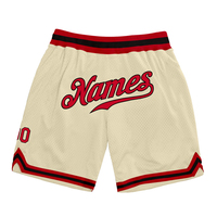 Shorts de basketball respirants à séchage rapide en maille polyester avec logo personnalisé de la marque Athletic Works pour hommes, imprimés et dotés d'une poche latérale