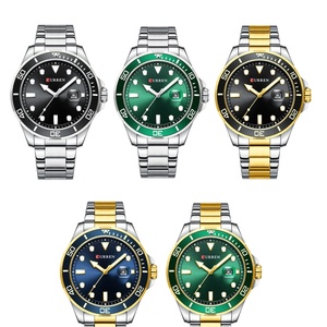 Montres à quartz résistantes à l'eau 3 ATM, bracelet en acier inoxydable, style homme, marque Curren 8388, vente en gros - Product Image 6